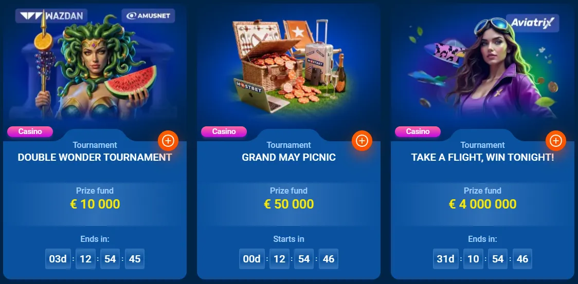Dostawcy gier w Mostbet Casino